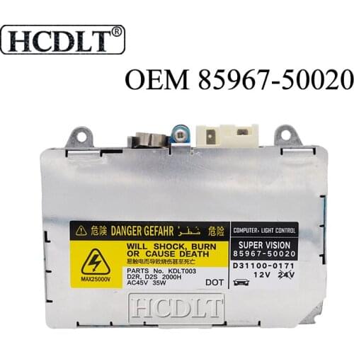 HCDLT Genuine D2S D2R HID Xenon OEM Ballast Ignitor 85967-50020 KDLT002 For Car Headlight 35W D2S D4S Xenon Kit Car Accessories