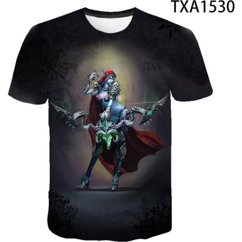 Cool Warcraft 3D Printed T Shirt Men Women Children Game T-shirts Short Sleeve Summer Tshirt Streetwear Tops Boy Girl Kids Tee