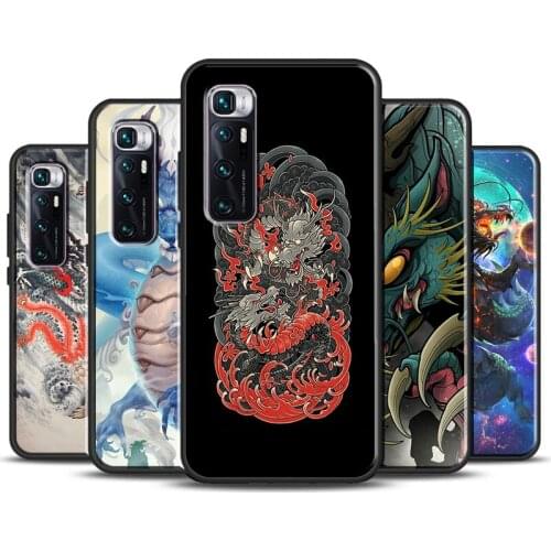 Legendary Chinese Dragon Case For Xiaomi Mi 10T Pro 11 Ultra Mi A3 9 10 Note 10 Lite Cover For POCO F3 M3 X3 Pro
