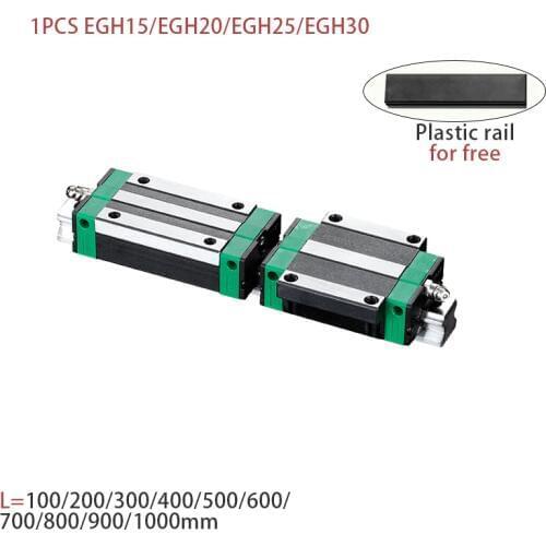 EGH15 EGH20 EGH25 EGH30 L 100 300 600 800mm heavy linear rail slide 1pc EGH15 linear guide 1pc EGH15 carriage CNC 3D Print part