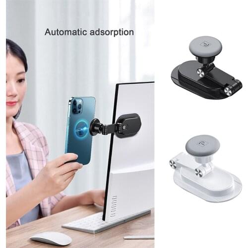 Magnetic Laptop Side Mount Connection Tablet Bracket Dual Monitor Clip Adjustable Phone Stand Screen Support Holder Dropshipping