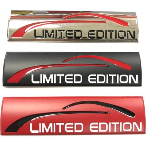 10pcs Limited Edition 3D Metal Chrome Car Emblem Decal Sticker