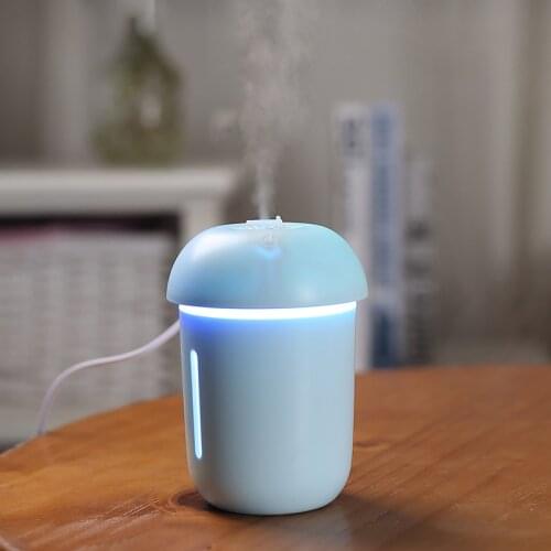 Mini Air Humidifier 400ML Cute Portable Mushroom Car Diffuser Electric Ultrasonic Humidifiers Diffusers For Home Mist Maker