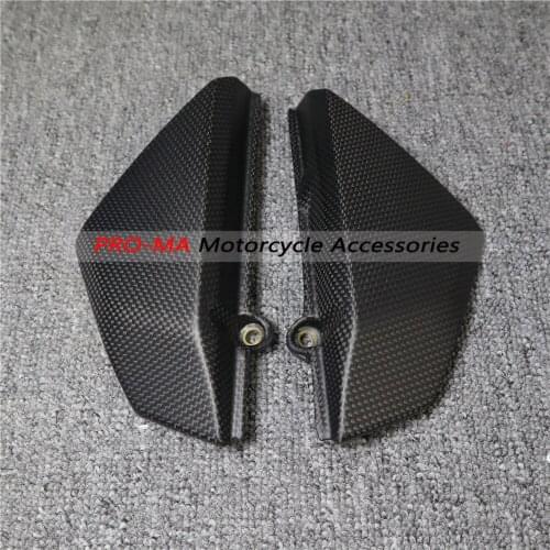 Motorcycle Under Tank Side Covers in carbon fiber for Ducati Scrambler 2015-2018(for full throttle) Plain Matte weave