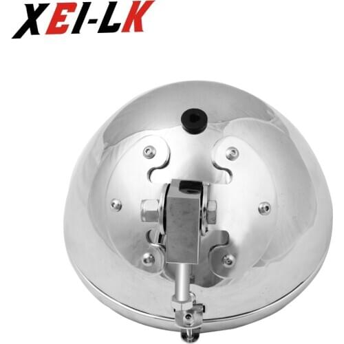 Motorcycle Chrome 7" Headlight Housing Block Mount For Harley 86-11 Heritage Softail FLSTF FLST FXST Fatboy