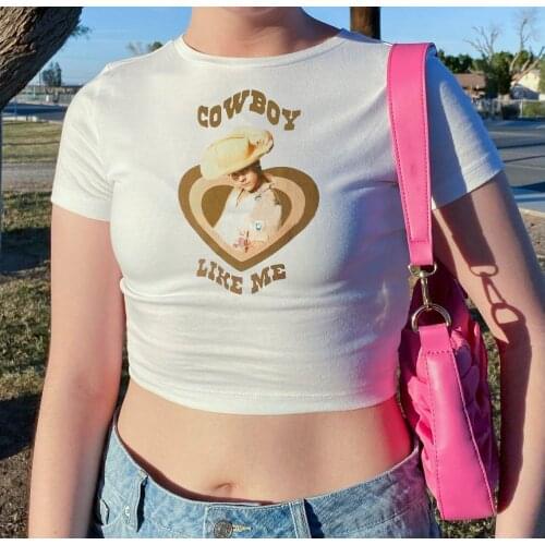 New Hot Summer Cowboy Like Me Slogan Women Vacation Tops Unisex Western Style Holiday T-shirt Cool Street Style Female Shirt