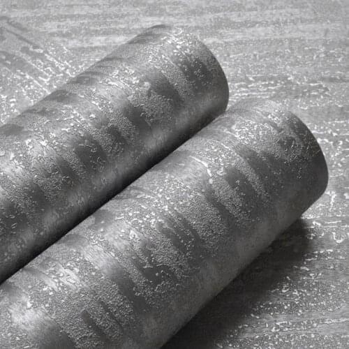 Industrial Texture Plain Wallpaper Roll Metallic Glitter Silver Shiny Vinyl Wall Paper Bedroom Hallway Home Decoration