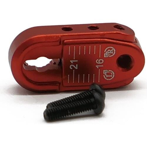 Alloy 23T Length adjustable 16-21mm silver Teeth steering half servo arm(JR and Spektrum) for 1/8 1/10 RC Hobby Model Car