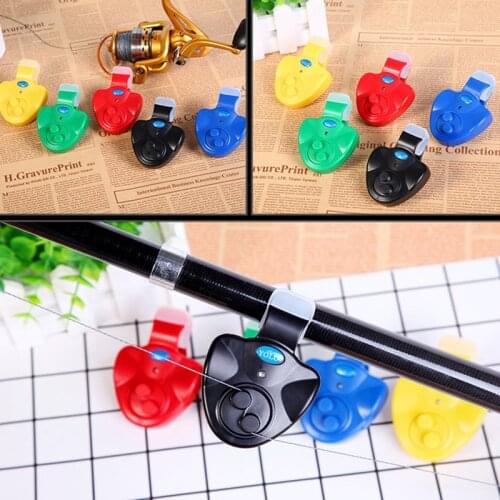 Fishing Alarm Fish Bite Alarm Loud Sound Bell Clip on Fishing Rod Fishing Electronic LED Light Fishing Tackle Tools Accessories