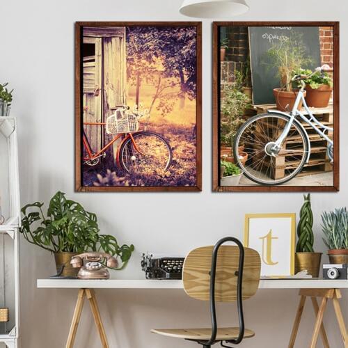 Nordic Decoration Forest Lanscape Wall Art Canvas Poster and Print Canvas Painting Decorative Picture for Living Room Home Decor