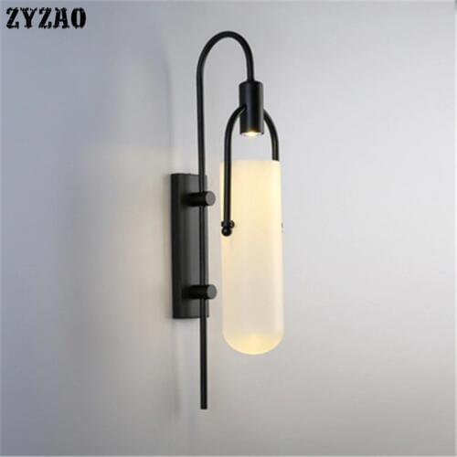 Post-modern Minimalist Creative Wall Lamp Led Bedroom Bedside Lamps Corridor Living Room Decoration Designer Simple Wall Light