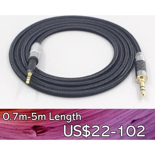 LN007525 2.5mm 4.4mm Super Soft Headphone Nylon OFC Cable For Sennheiser HD6 HD7 HD8 MIX DJ HD595 Earphone Headset