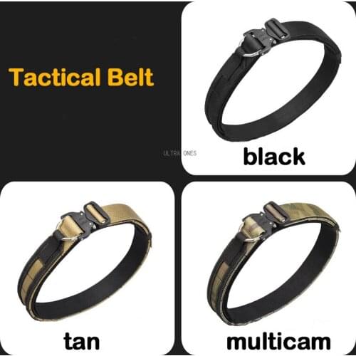 Tactical Hunting Hiking Belt Adjustable Training Climbing Shooting Nylon Belt Cs Combat Army Quick Release Military Accessores