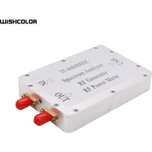 Wishcolor 35-4400MHz USB Simple Spectrum Analyzer RF Signal Generator Tracking Source RF Power Meter