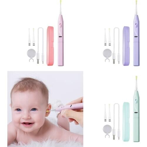 Vacuum Earwax Remover with LED Light Ear Wax Removal Cleaner Kit with LED Light