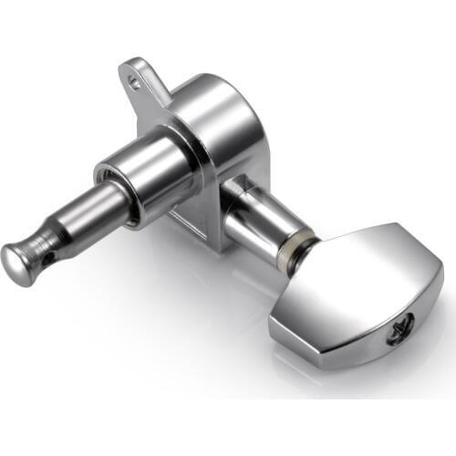 XSXS--6 Pieces Silver Acoustic Guitar Machine Heads Knobs Guitar String Tuning Peg Tuner(3 for Left + 3 for Right)