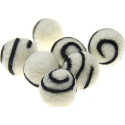 1PC Cute Wool Felt DIY Craft Mini Ball Poke DIY Kits Accessory Multiuse Christmas Tree Decorations Brooch Kids Hair Band 3Styles