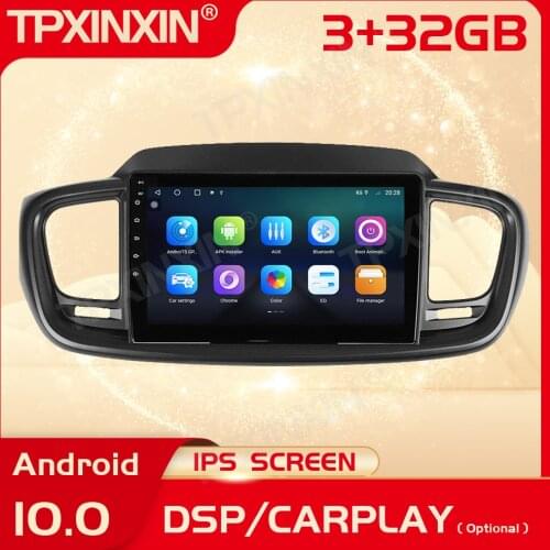 2 Din Carplay Android Radio Receiver Multimedia Stereo For Kia Sorento 2015 2016 2017 2018 2019 2020 BT GPS Navigation Head Unit