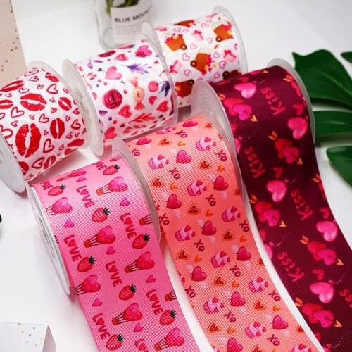 3 inch 75mm 38mm 25mm Characters Printed Grosgrain Ribbon 49462