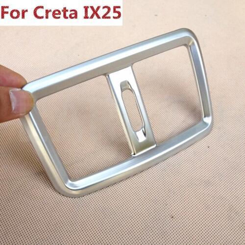 ABS car-styling interior Rear Air Conditioning Vent Outlet Covers Trim LHD For Hyundai Creta IX25 2015 2016 audo accessories