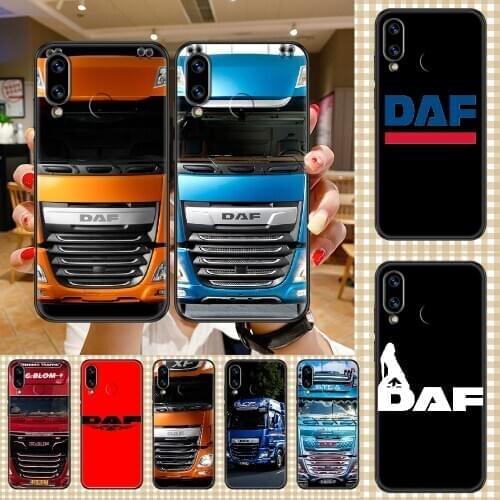 DAF truck logo Phone case For Huawei Honor 6 7 8 9 10 10i 20 A C X Lite Pro Play black pretty back art bumper soft shell