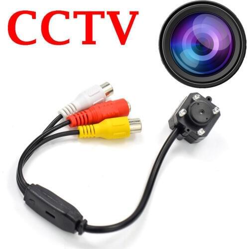 Mini Wired CCTV Security Color Video Audio Camera Surveillance