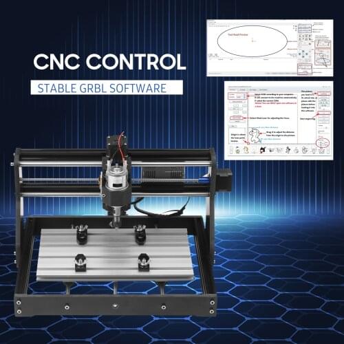 CNC 3018 Pro Router Kit Wood Carving Milling Engraving Machine Engraver GRBL Control 3 Axis Plastic Acrylic PCB PVC XYZ Working