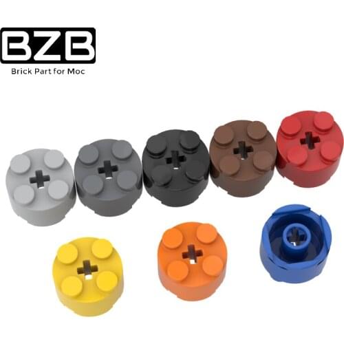 BZB MOC 6143 6116 39223 3941 2x2 Cylindrical Brick Building Block Technical Bricks Parts Model Kids DIY Toys High-tech Best Gift