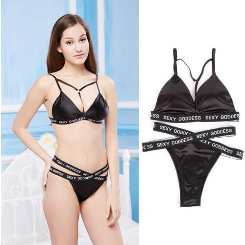 2019 Hot Summer Bikini Suit Underwear Without Steel Ring Sexy Briefs Comfortably Breathable Beach Bra Set Beachwear