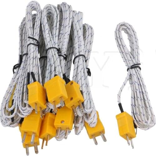 10Pieces Mini-Connector K Type Thermocouple Sensors Measure Range -50~700°C