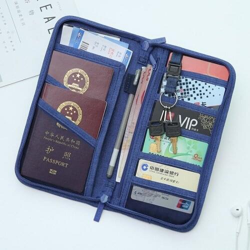 Multi-Function Business Men Passport Holder Big Capacity Bill &ID & Bank Card Holder Casual Travel Accessories Women Purse