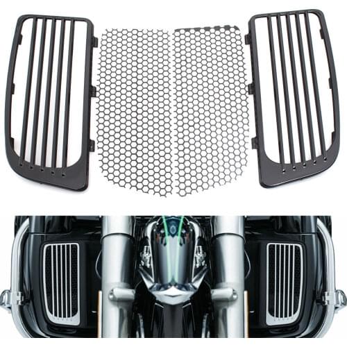 Motorcycle Radiator Grill Lower Fairing Cover Fits For Harley Touring Electra Glide Street Glide Ultra Limited 2014-Up