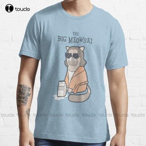 New The Big Meowski T-Shirt Cotton Tee Shirt S-5Xl T Shirt car shirts Unisex