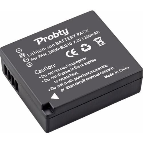 Probty DMW-BLG10 DMW BLG10 Battery for Panasonic Lumix DC-ZS70 DMC-GX80 DMC-GX85 DMC-ZS60 DMC-ZS100 DMC-GF6 DMC-GX7K DMC-LX100K