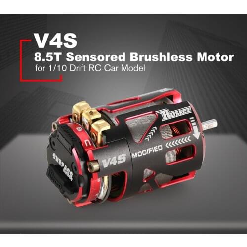 RC Car Brushless Motor V4S 540 4.5T 5.5T 6.5T 8.5T 10.5T 13.5T 17.5T 21.5T Dual Sensored Racing Motor for 1:10 RC Drifting Cars
