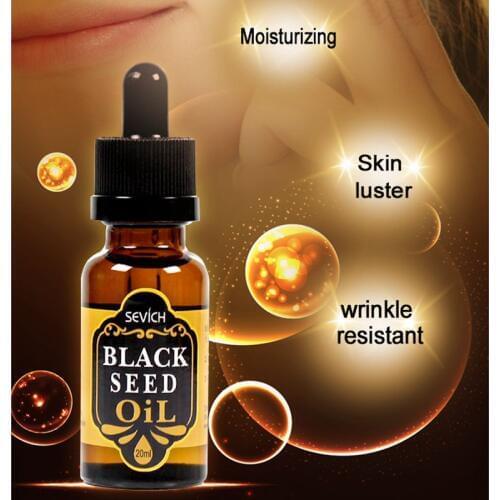 Sevich 20ml Natural Black Seed Oil Repair Damaged Hair Help Hair Regrowth Moisturizing Black Seed Hair Loss Treatment Oil