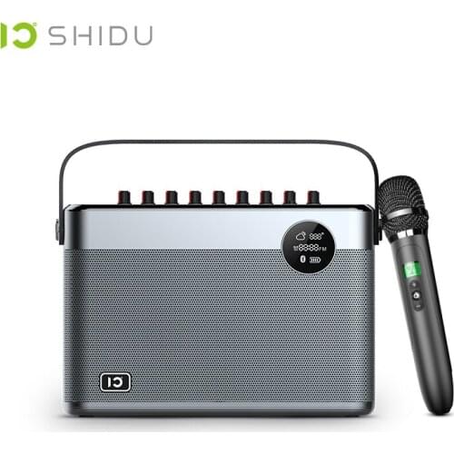 SHIDU T10 60W Bluetooth 5.0 Wireless Speaker High Power Professional 5000mAh HIFI Speaker Music Surround Support FM TF Card AUX
