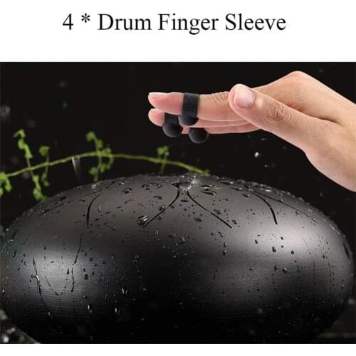 Steel Tongue Drum 8 Notes 6inch Lotus Type Anti-slip Finger Cover