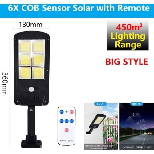 Solar Charging Street Light Outdoor Waterproof Wireless Solar Motion Sensor Lamp Upgrad 450㎡ Lantern Garden Square Highway Light