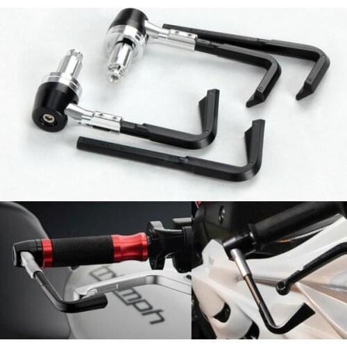 Universal 7/8" 22mm Handlebar Motorcycle Brake Clutch Levers Protector Hand Guard For Harley Honda Yamaha Cafe Racer Bobbers