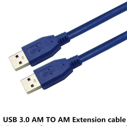 USB 3.0 A type Male to Male USB Extension Cable AM TO AM 0.3M 1M 1.5M 3M 5M 4.8Gbps Support USB 2.0 Also