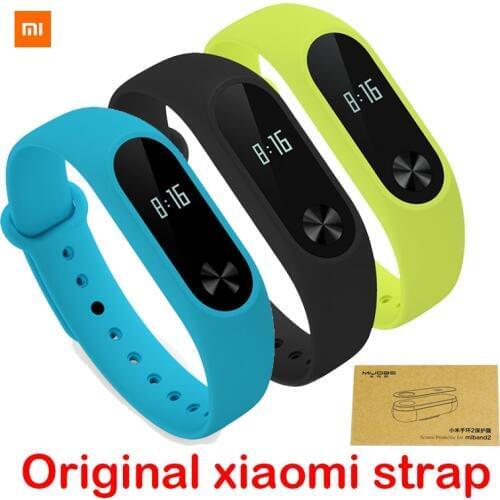 100% Original Xiaomi Mi Band Strap Colorful Mi Band 2 Bracelet Accessories Replaceable Smart Band Belt Silicone Bracelet