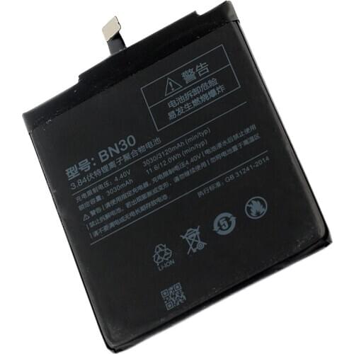 2pcs/lot BN30 Battery 3030mAh for Xiaomi Redrice 4A Hongmi 4A Battery