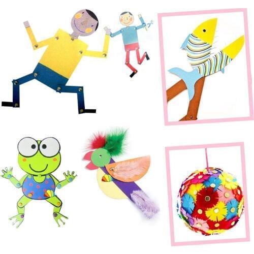 200pcs Mini Parisian fasteners multicolor paper craft Stamping Scrapbooking DIY Tacks 4.5mm