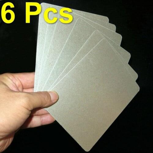 6pcs 15cm X 12cm Mica Plates Sheets Thick Microwave Oven Replacement Part for Midea Universal Home Appliances Parts