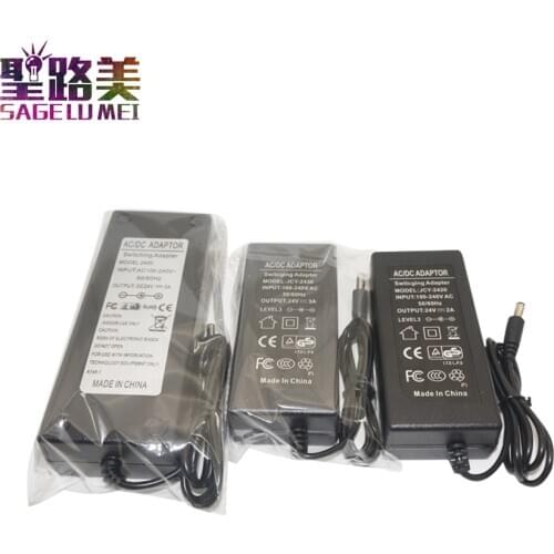 24V DC 1A 2A 3A 5A led power Adapter 24volt power supply AC100V-240V to DC24V 120W 72W 48W 24W led lamp Lighting Transformer