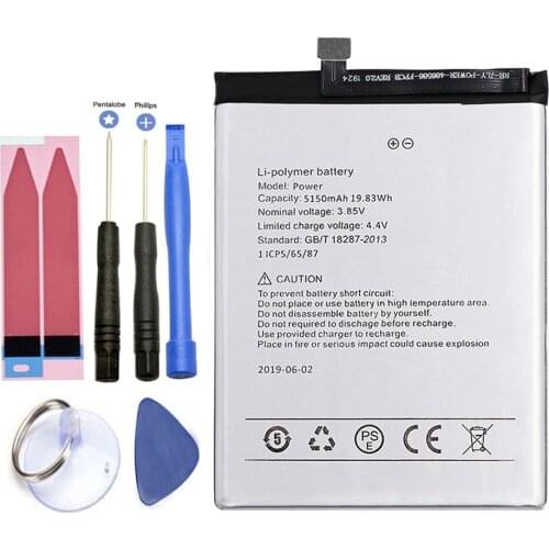 ISUNOO 5150mAh Battery For UMI Umidigi Power Battery With Tools
