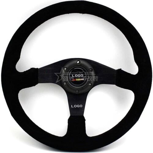 Automotive Modified Frosted Suede 350mm Steering Wheel Suitable for Civic FD Ek / EG Fit GK5