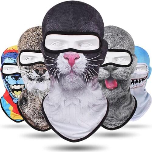 Animal Balaclava Bandana Scarfs Full Face Shield Dry Quick Breathable Camping Headband Cycling Ski Neck Warmer Gaiter Facemask