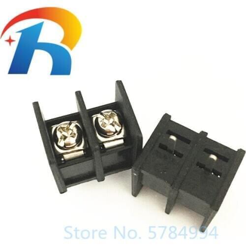 Free shipping 50PCS Barrier terminal KF25C-7.62MM middle foot KF25C-7.62MM-2P environmental protection fuel resistance 2PIN